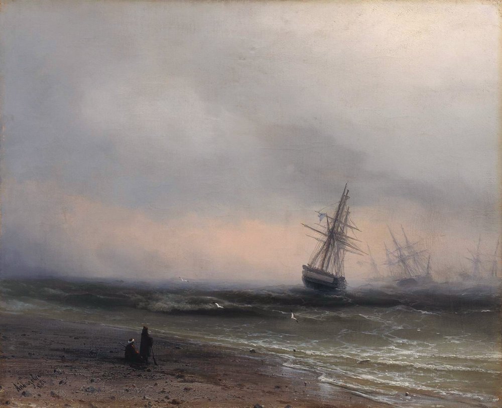 «Крымдагы деңиз пейзажы», Иван Айвазовский, 1866-жыл