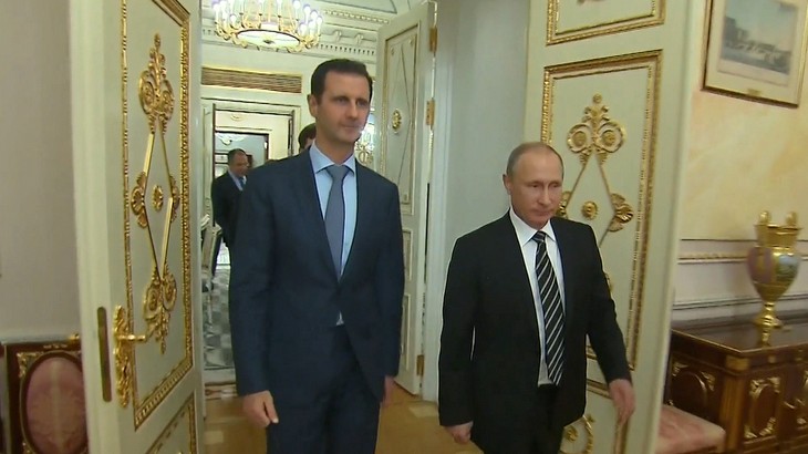 Сириянын президенти Башар Асад менен Орусия президенти Владимир Путин.
