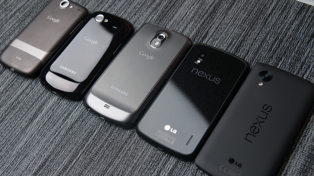 Googleдын Samsung, HTC жана LG менен биргеликте чыгарган Nexus смартфондору