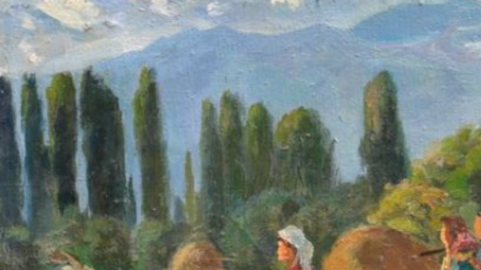 Француз постимпрессионистинин картинасыбы же белгилүү актёрго айланган кыргыз художнигиникиби?