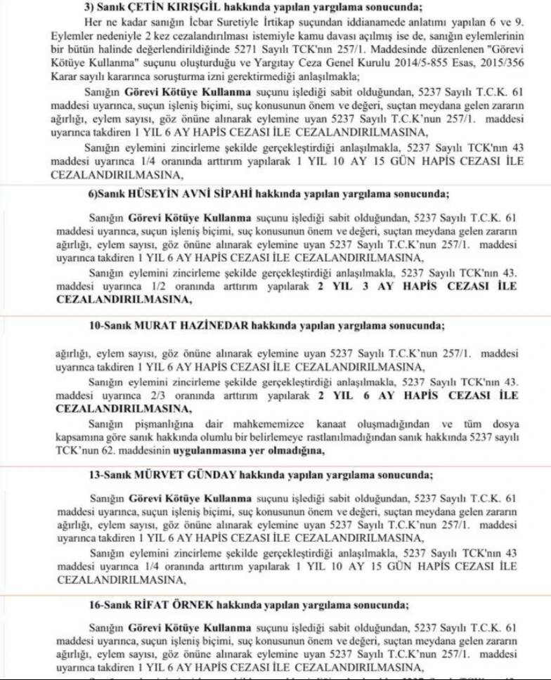 Сипахиге чыккан сот өкүмү. 